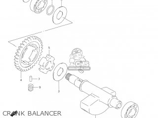CRANK BALANCER - DR-Z250 2006 (K6) USA (E03) DRZ250 DR Z250