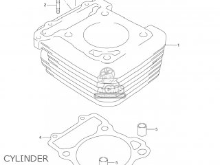 CYLINDER - DR-Z250 2006 (K6) USA (E03) DRZ250 DR Z250