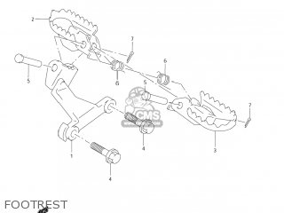 FOOTREST - DR-Z250 2006 (K6) USA (E03) DRZ250 DR Z250