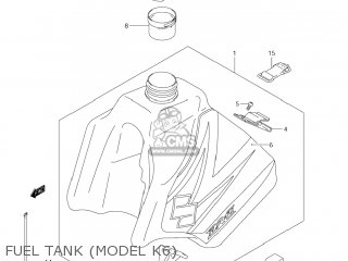 FUEL TANK (MODEL K6) - DR-Z250 2006 (K6) USA (E03) DRZ250 DR Z250