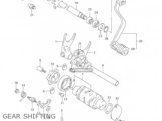 GEAR SHIFTING - DR-Z250 2006 (K6) USA (E03) DRZ250 DR Z250