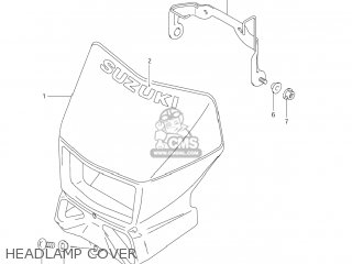 HEADLAMP COVER - DR-Z250 2006 (K6) USA (E03) DRZ250 DR Z250