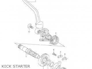 KICK STARTER - DR-Z250 2006 (K6) USA (E03) DRZ250 DR Z250