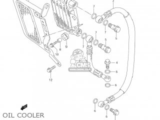 OIL COOLER - DR-Z250 2006 (K6) USA (E03) DRZ250 DR Z250