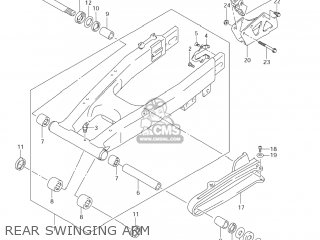 REAR SWINGING ARM - DR-Z250 2006 (K6) USA (E03) DRZ250 DR Z250