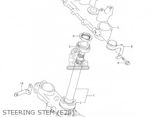 STEERING STEM (E28) - DR-Z250 2006 (K6) USA (E03) DRZ250 DR Z250