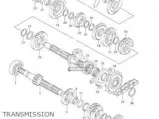TRANSMISSION - DR-Z250 2006 (K6) USA (E03) DRZ250 DR Z250