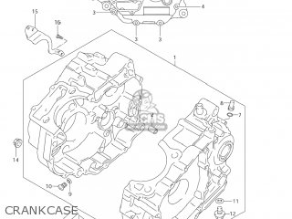 CRANKCASE - DR-Z250 2007 (K7) USA (E03) DRZ250 DR Z250