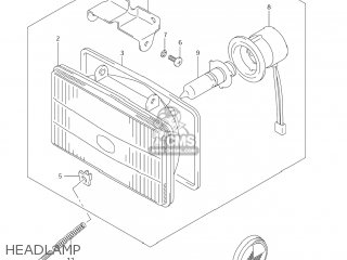 HEADLAMP - DR-Z250 2007 (K7) USA (E03) DRZ250 DR Z250