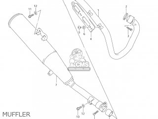 MUFFLER - DR-Z250 2007 (K7) USA (E03) DRZ250 DR Z250