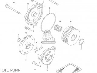 OIL PUMP - DR-Z250 2007 (K7) USA (E03) DRZ250 DR Z250