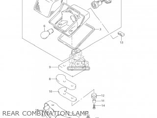 REAR COMBINATION LAMP - DR-Z250 2007 (K7) USA (E03) DRZ250 DR Z250