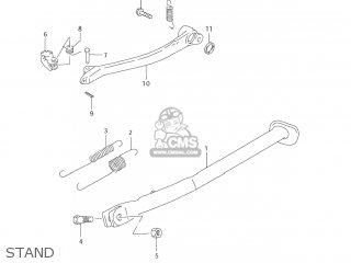 STAND - DR-Z250 2007 (K7) USA (E03) DRZ250 DR Z250