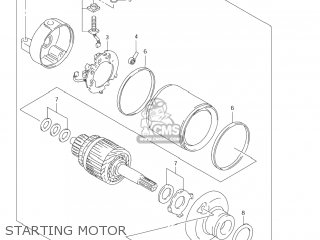 STARTING MOTOR - DR-Z250 2007 (K7) USA (E03) DRZ250 DR Z250