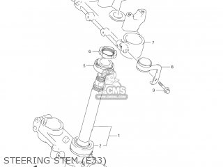 STEERING STEM (E33) - DR-Z250 2007 (K7) USA (E03) DRZ250 DR Z250