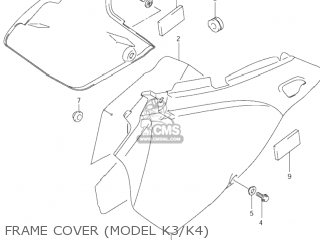 FRAME COVER (MODEL K3/K4) - DR-Z400 2000 (Y) USA (E03) DRZ400 DR Z400