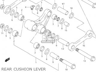 REAR CUSHION LEVER - DR-Z400 2000 (Y) USA (E03) DRZ400 DR Z400