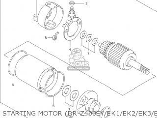 STARTING MOTOR (DR-Z400EY/EK1/EK2/EK3/EK4) - DR-Z400 2000 (Y) USA (E03) DRZ400 DR Z400