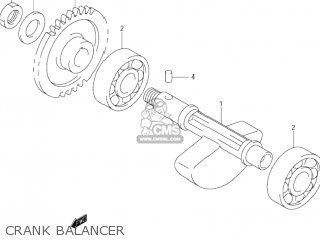 CRANK BALANCER - DR-Z400 2001 (K1) USA (E03) DRZ400 DR Z400