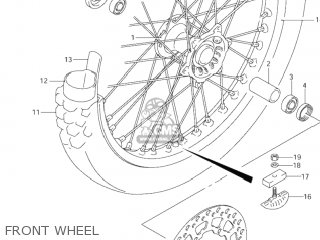 FRONT WHEEL - DR-Z400 2001 (K1) USA (E03) DRZ400 DR Z400