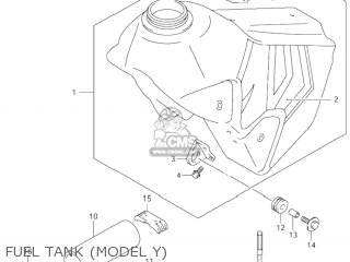 FUEL TANK (MODEL Y) - DR-Z400 2001 (K1) USA (E03) DRZ400 DR Z400