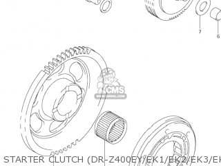 STARTER CLUTCH (DR-Z400EY/EK1/EK2/EK3/EK4) - DR-Z400 2001 (K1) USA (E03) DRZ400 DR Z400