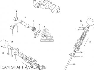 CAM SHAFT - VALVE - DR-Z400 2002 (K2) USA (E03) DRZ400 DR Z400