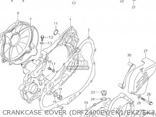 CRANKCASE COVER (DR-Z400EY/EK1/EK2/EK3/EK4) - DR-Z400 2002 (K2) USA (E03) DRZ400 DR Z400
