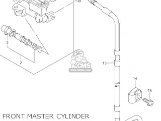 FRONT MASTER CYLINDER - DR-Z400 2002 (K2) USA (E03) DRZ400 DR Z400