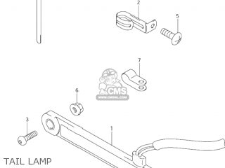 TAIL LAMP - DR-Z400 2002 (K2) USA (E03) DRZ400 DR Z400