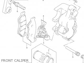 FRONT CALIPER - DR-Z400 2003 (K3) USA (E03) DRZ400 DR Z400