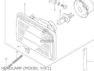 HEADLAMP (MODEL Y/K1) - DR-Z400 2003 (K3) USA (E03) DRZ400 DR Z400