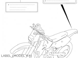 LABEL (MODEL K4) - DR-Z400 2003 (K3) USA (E03) DRZ400 DR Z400