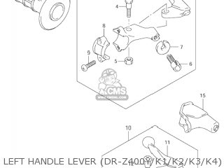 LEFT HANDLE LEVER (DR-Z400Y/K1/K2/K3/K4) - DR-Z400 2003 (K3) USA (E03) DRZ400 DR Z400