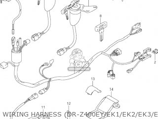 Z400 Wiring Harnes / Suzuki ATV 2008 OEM Parts Diagram for WIRING