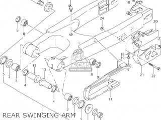 REAR SWINGING ARM - DR-Z400 2004 (K4) USA (E03) DRZ400 DR Z400
