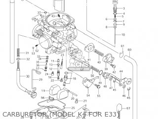 CARBURETOR (MODEL K4 FOR E33) - DR-Z400E 2000 (Y) USA (E03) DRZ400E DR Z400E