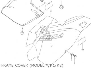 FRAME COVER (MODEL Y/K1/K2) - DR-Z400E 2000 (Y) USA (E03) DRZ400E DR Z400E