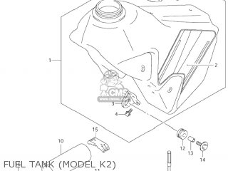 FUEL TANK (MODEL K2) - DR-Z400E 2000 (Y) USA (E03) DRZ400E DR Z400E