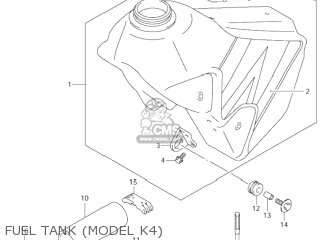 FUEL TANK (MODEL K4) - DR-Z400E 2000 (Y) USA (E03) DRZ400E DR Z400E