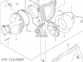 AIR CLEANER - DR-Z400E 2001 (K1) USA (E03) DRZ400E DR Z400E