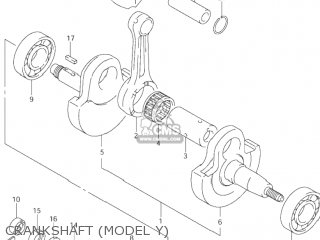 CRANKSHAFT (MODEL Y) - DR-Z400E 2001 (K1) USA (E03) DRZ400E DR Z400E