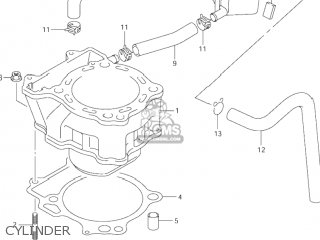 CYLINDER - DR-Z400E 2001 (K1) USA (E03) DRZ400E DR Z400E