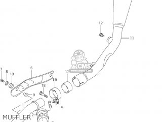 MUFFLER - DR-Z400E 2004 (K4) USA (E03) DRZ400E DR Z400E