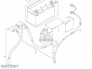 BATTERY - DR-Z400E 2005 (K5) USA (E03) DRZ400E DR Z400E