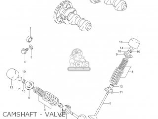 CAMSHAFT - VALVE - DR-Z400E 2005 (K5) USA (E03) DRZ400E DR Z400E