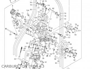 CARBURETOR (FOR E3 - DR-Z400E 2005 (K5) USA (E03) DRZ400E DR Z400E