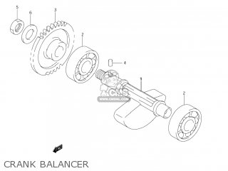 CRANK BALANCER - DR-Z400E 2005 (K5) USA (E03) DRZ400E DR Z400E