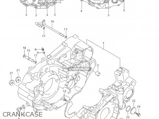 CRANKCASE - DR-Z400E 2005 (K5) USA (E03) DRZ400E DR Z400E
