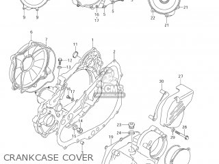 CRANKCASE COVER - DR-Z400E 2005 (K5) USA (E03) DRZ400E DR Z400E